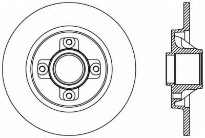 OPEN PARTS bda238710 -  Тормозной диск